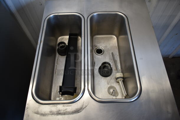 2016 Stoelting SF121-38I2 Stainless Steel Commercial Countertop Air Cooled 2 Flavor w/ Twist Soft Serve Ice Cream Machine w/ Mixing Head Attachment. 208-240 Volts, 1 Phase. - Image 5 of 6