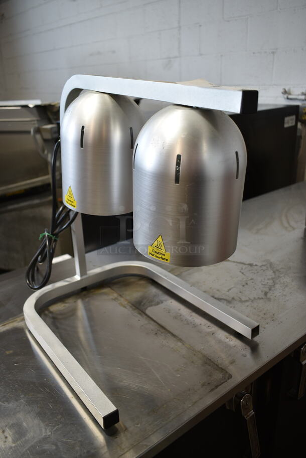 Avantco W62 Metal Commercial Countertop 2 Head Warming Lamp. 120 Volts, 1 Phase. Tested and Working! - Image 1 of 6