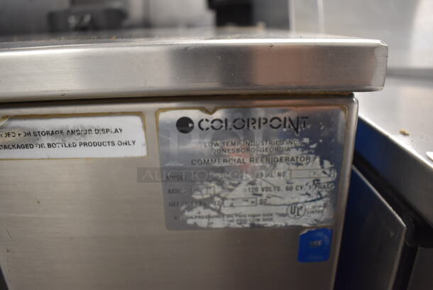 Colorpoint Stainless Steel Commercial Cooler. 120 Volts, 1 Phase. 61x34x43. Cannot Test Due To Missing Power Cord - Image 4 of 6