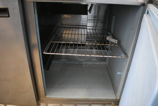 2010 Delfield 4472N-30M Stainless Steel Commercial Sandwich Salad Prep Table on Commercial Casters. 115 Volts, 1 Phase. 72x30x45.5. Tested and Powers On But Does Not Get Cold - Image 10 of 11