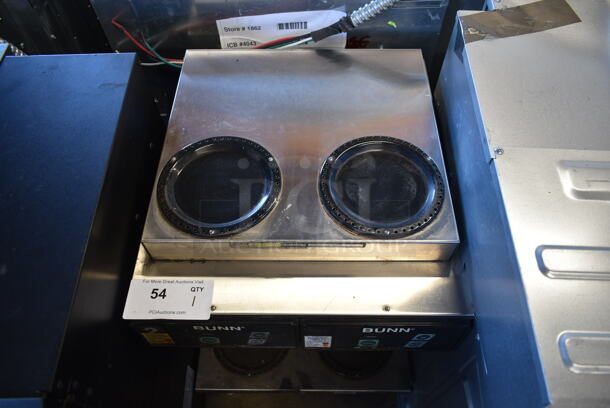 Bunn CDBC 2/2 TWIN Stainless Steel Commercial 4 Burner Coffee Machine. 120/208-240 Volts, 1 Phase.  - Image 2 of 6
