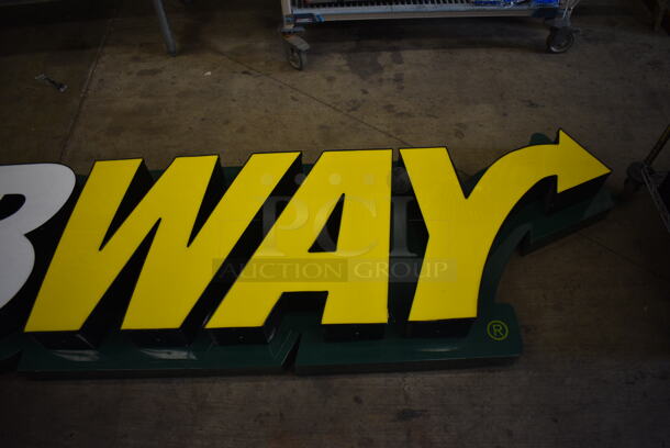 Metal Subway Sign. 136x9x36 - Image 2 of 4