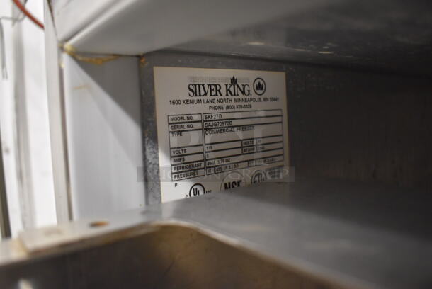Silver King SKF27D Stainless Steel Commercial 2 Drawer Undercounter Freezer on Commercial Casters. 115 Volts, 1 Phase. 27x31x32. Tested and Working! - Image 5 of 6