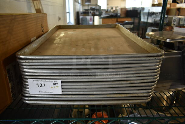 15 Metal Full Size Baking Pans. 15 Times Your Bid! - Image 1 of 3