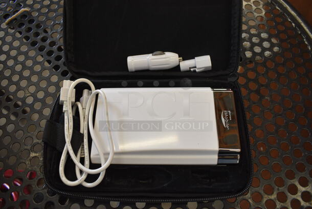 Vector VED415 iMobile Slim Power Inverter in Soft Black Case. 8x5x2