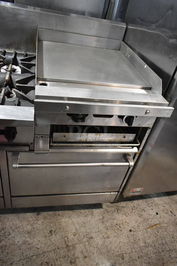 Garland X60-6R24RR Stainless Steel Commercial Propane Gas Powered 6 Burner Range w/ Right Side Flat Top Griddle and 2 Ovens. - Image 5 of 11