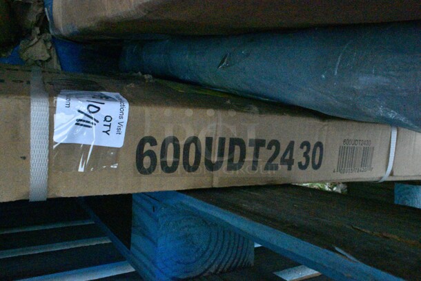 BRAND NEW SCRATCH AND DENT! Regency 600UDT2430 30" x 21" Stainless Steel Dish Table Undershelf for 3' Dish Tables. May Be Missing Pieces.  - Image 3 of 3