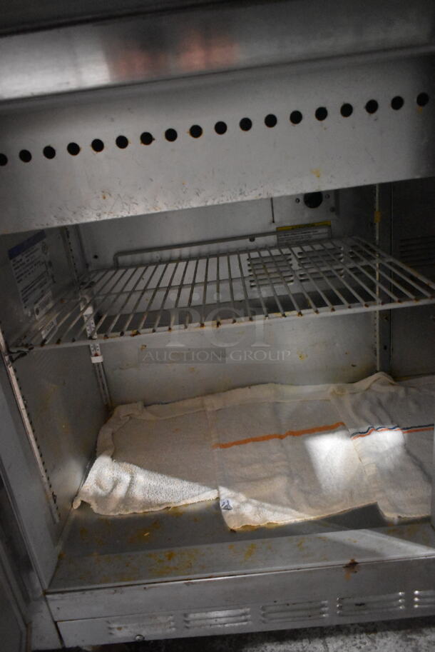 Beverage Air SP48-18M Stainless Steel Commercial Sandwich Salad Prep Table Bain Marie Mega Top on Commercial Casters. 115 Volts, 1 Phase. Tested and Powers On But Does Not Get Cold - Image 5 of 6