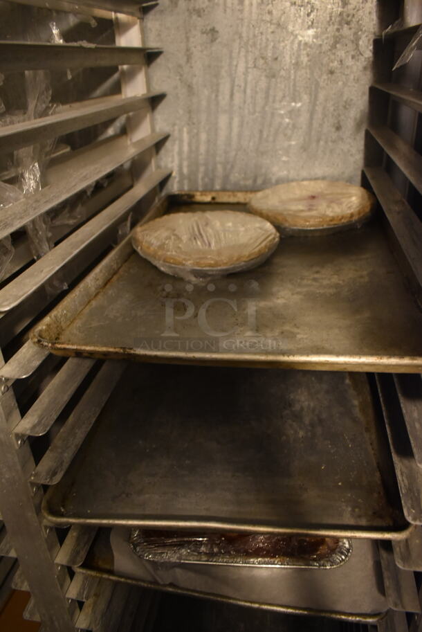 Metal Commercial 3 Section Pan Rack. (dish room) - Image 6 of 7