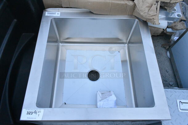 BRAND NEW SCRATCH AND DENT! Steelton 522MS242412 24" x 24" x 12" 16 Gauge 304 Stainless Steel One Compartment Floor Mop Sink - Image 2 of 3