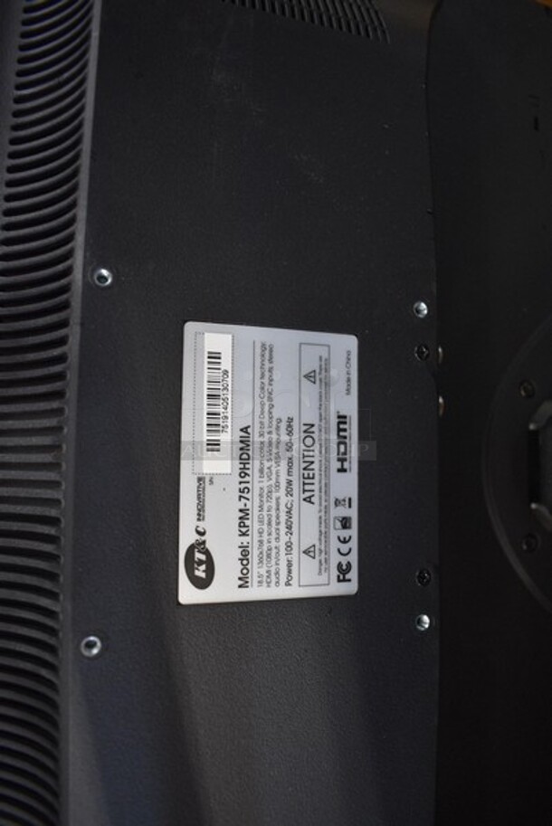 ALL ONE MONEY! Lot of 18" KT&C Model KPM-7519HDMIA Monitor, HIK Vision Recorder, Data Logic Scanner and Mouse. - Image 5 of 5