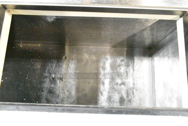 C Nelson BD-8RB Stainless Steel Commercial Chest Freezer w/ 2 Center Hinge Lids on Commercial Casters. 115 Volts, 1 Phase. Tested and Powers On But Does Not Get Cold - Image 3 of 7