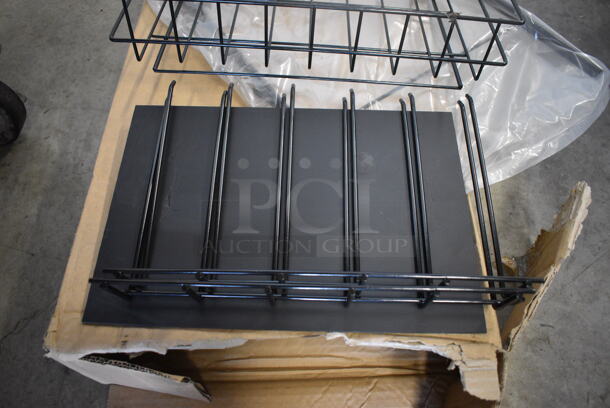 2 BRAND NEW IN BOX! Black Metal Chip Display Rack. 2 Times Your Bid! - Image 7 of 8