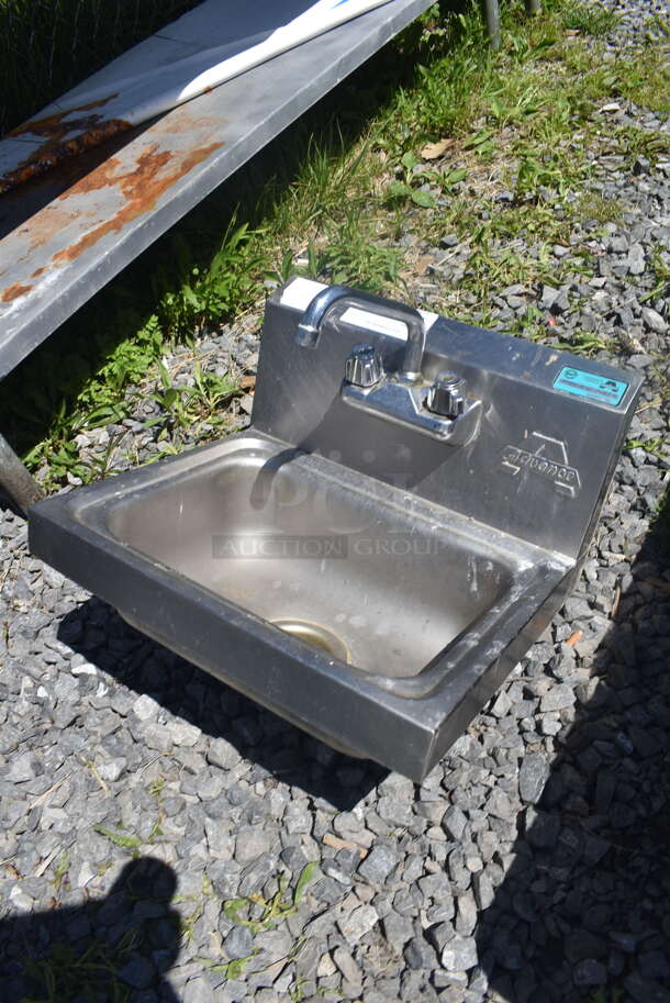 Advance Tabco Stainless Steel Wall Mount Hand Sink w/ Faucet - Image 3 of 4