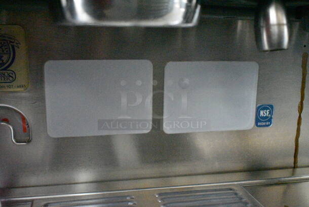 La Cimbali M29 Select Stainless Steel Commercial Countertop 2 Group Espresso Machine w/ 2 Portafilters and Steam Wands.  - Image 3 of 5