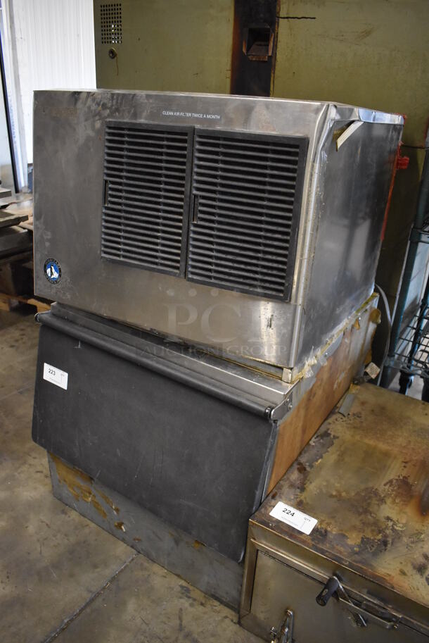Hoshizaki KML-250MAH Stainless Steel Commercial Ice Head on Commercial Ice Bin. 115 Volts, 1 Phase. 31x33x50 - Image 3 of 5