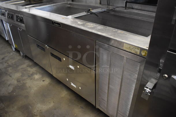Delfield Stainless Steel Commercial Cold Pan Buffet Station w/ 2 Doors. 60x32x36. Tested and Powers On But Does Not Get Cold - Image 6 of 6