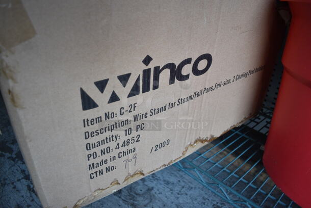 10 BRAND NEW IN BOX! Winco C-2F Metal Wire Chafing Dish Frames. 12x23x8. 10 Times Your Bid! - Image 4 of 4