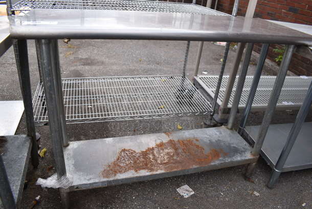 Stainless Steel Table w/ Under Shelf. 48x18x36 - Image 2 of 4