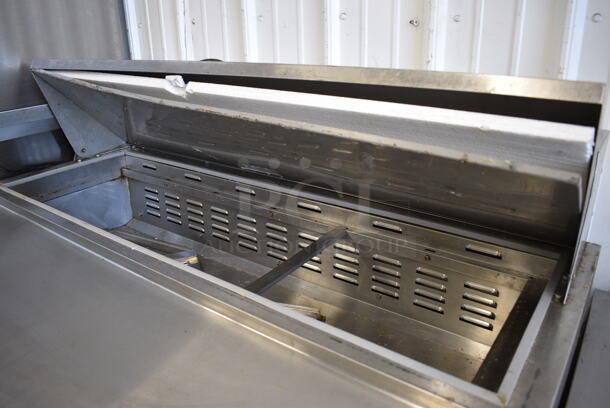 Ascend JSP-4812 Stainless Steel Commercial Sandwich Salad Prep Table Bain Marie on Commercial Casters. 115 Volts, 1 Phase. 48x30x44. Tested and Working! - Image 4 of 7
