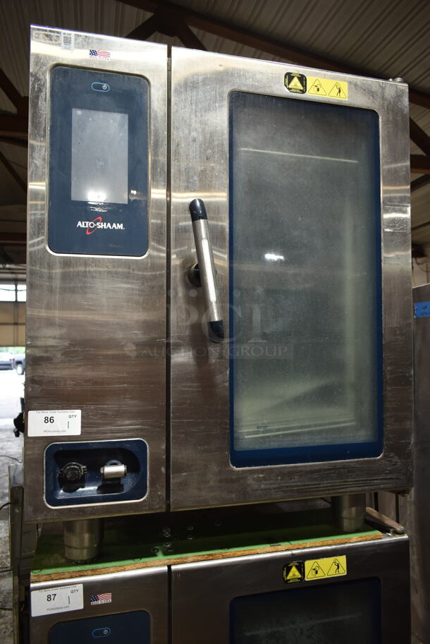 2018 Alto Shaam CTP10-10E Stainless Steel Commercial Electric Powered Convection Oven. 208-240 Volts, 3 Phase.  - Image 1 of 4