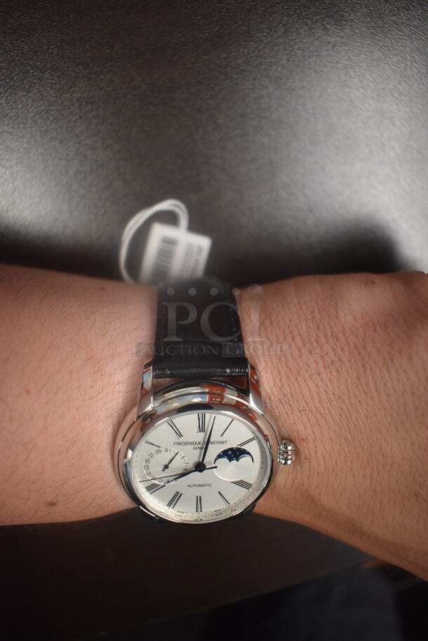 BRAND NEW IN BOX! Frederique Constant Geneve Slimline Moonphase FC-705V4S4 Watch - Image 7 of 8