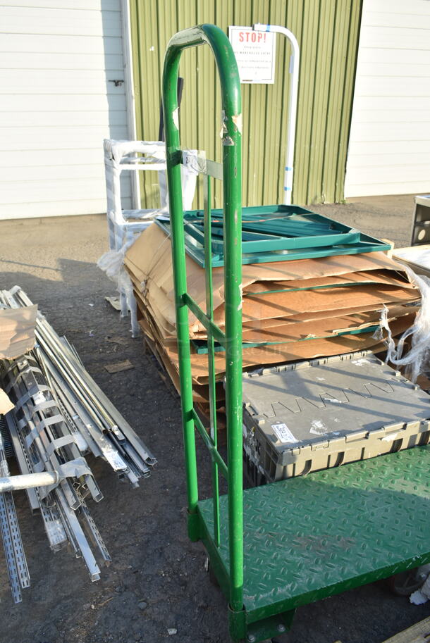 Green Metal U Boat on Commercial Casters.  - Image 4 of 5