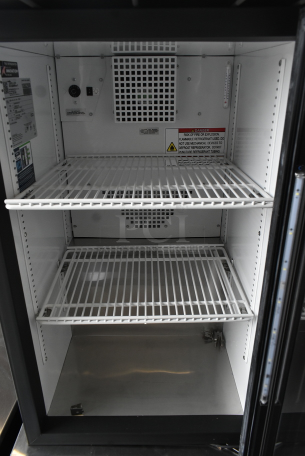 2024 True GDM-06-34-HC Metal Commercial Single Door Mini Cooler Merchandiser w/ Poly Coated Racks. 115 Volts, 1 Phase. Tested and Working! - Image 4 of 5