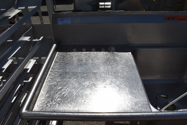 Stainless Steel Commercial 3 Bay Sink w/ Dual Drainboards, Faucet and Handles. 126x31x44. Bays 24x24x14. Drainboards 22x27x2 - Image 5 of 6