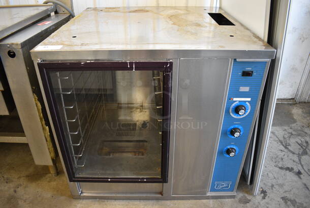 Duke PFB-2 Stainless Steel Commercial Electric Powered Proofer w/ View Through Doors and Thermostatic Controls. 120 Volts, 1 Phase. 38x39x36.5