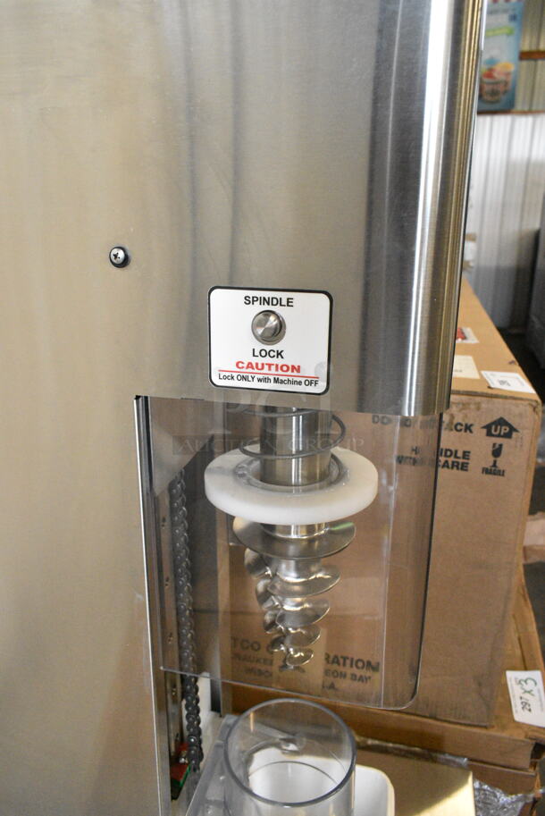 BRAND NEW! 2022 Swirl Freeze D Stainless Steel Commercial Floor Style Ice Cream Drilling Mixing Machine on Slim Equipment Stand. 120 Volts, 1 Phase. Tested and Working! - Image 4 of 12