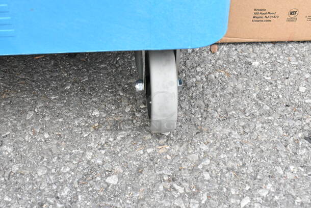 BRAND NEW! Blue Poly Dolly on Commercial Casters. - Image 2 of 4