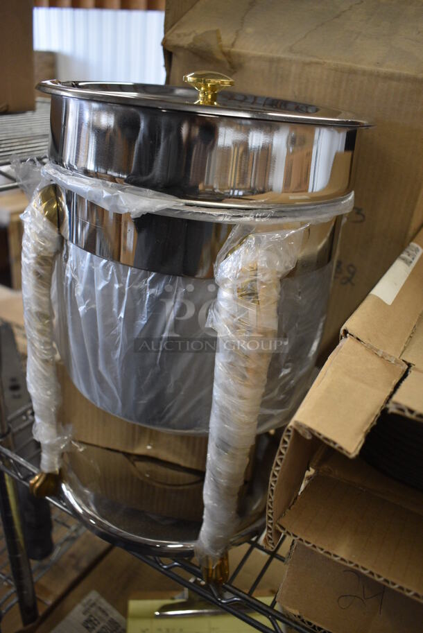 BRAND NEW IN BOX! Update Model HM13 Stainless Steel Chafing Dish w/ Drop In Bin and Lid. 10x10x15 - Image 2 of 4