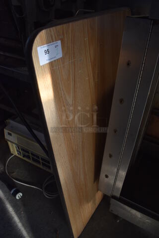 2 Wood Pattern Tabletops. 58x30x1. 2 Times Your Bid!