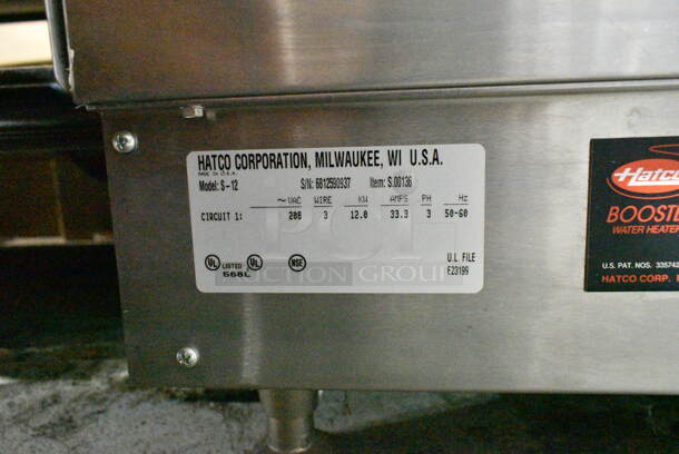 BRAND NEW! Hatco S-12 Stainless Steel Commercial Imperial Booster Water Heater, 16 Gallon, 12 kW, 208 Volts, 3 Phase.  - Image 4 of 4