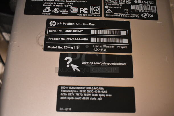 HP 23-q116 Pavilion All-in-One Computer w/ Keyboard and Mouse. Windows 10 Home. i3-4170t @ 3.2 Ghz. 4 GB RAM. 1 TB HDD - Image 5 of 5