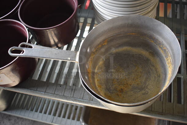 3 Various Metal Sauce Pots. Includes 18x10x5.5. 3 Times Your Bid! - Image 3 of 3