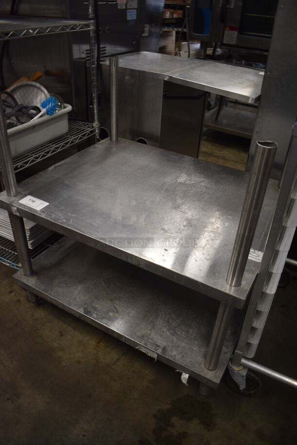 Stainless Steel Commercial Equipment Stand w/ Under Shelf on Commercial Casters. 36x29x38 - Image 2 of 3