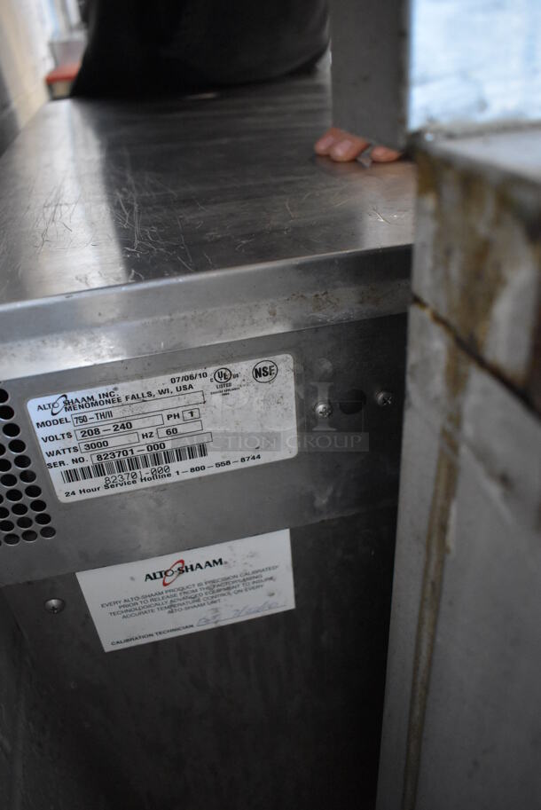 2010 Alto Shaam 750-TH/II Stainless Steel Commercial Warming Holding Cabinet on Commercial Casters. 208-240 Volts, 1 Phase. 26x30x34 - Image 5 of 6