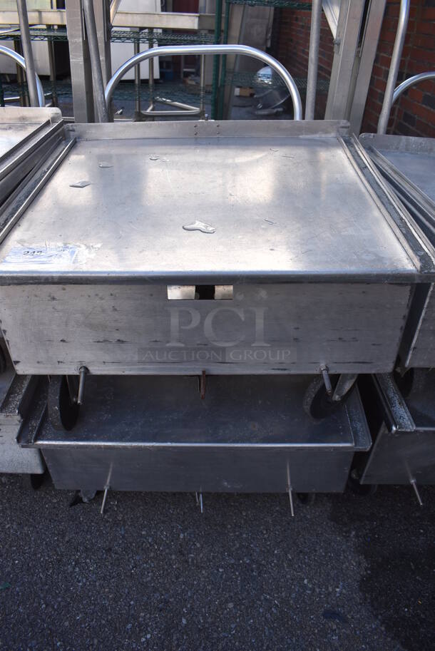 2 Metal Commercial Dollies w/ Push Handle on Commercial Casters. 27x27x40. 2 Times Your Bid! - Image 3 of 3