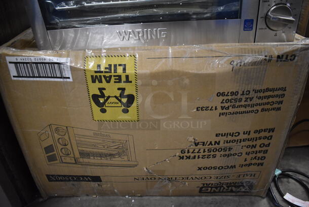 BRAND NEW IN BOX! Waring WCO500X Stainless Steel Commercial Countertop Half Size Convection Oven. 120 Volts, 1 Phase. 24x23x13. Tested and Working! - Image 8 of 8