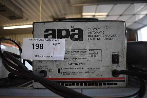 apa Metal 24 Volt Automatic Battery Charger. 9x6x6.5.