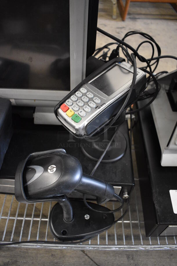 Par 15" POS System Monitor, Epson Model M244A Receipt Printer, Verifone Credit Card Reader, Barcode Scanner and Metal Cash Drawer - Image 3 of 6