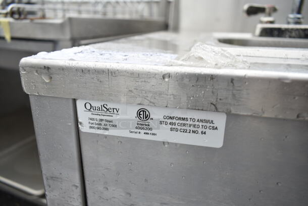 QualServ WMSC24MS Stainless Steel Commercial Single Bay Portable Sink w/ Faucet and Handles on Commercial Casters. 120 Volts, 1 Phase. - Image 8 of 8