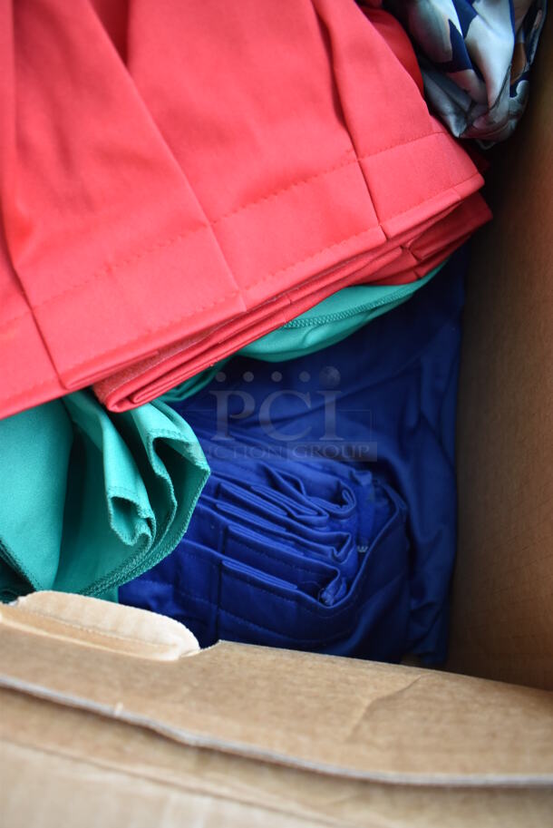 ALL ONE MONEY! Lot of Green Finish 5 Tier Shelving Unit on Commercial Casters w/ Contents Including Glass Bottles, Glass Bowls, Metal Baskets, Ceramic Bowl, Fabric, Decaf Coffee Blend. BUYER MUST DISMANTLE. PCI CANNOT DISMANTLE FOR SHIPPING. PLEASE CONSIDER FREIGHT CHARGES. 36x18x92 - Image 5 of 12