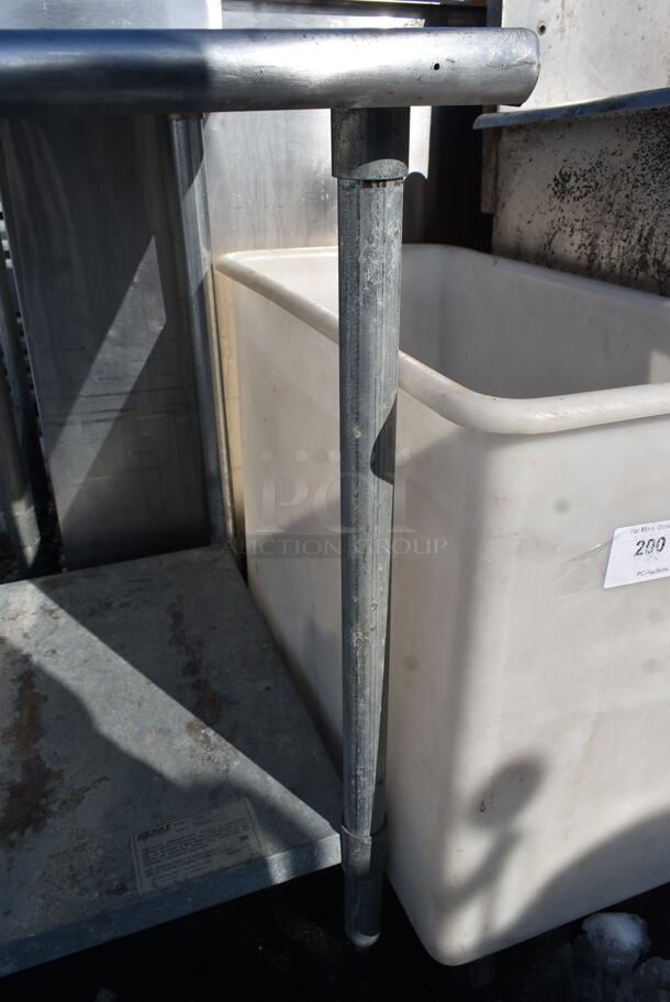 Stainless Steel Commercial Table w/ Under Shelf and Back Splash. - Image 4 of 4