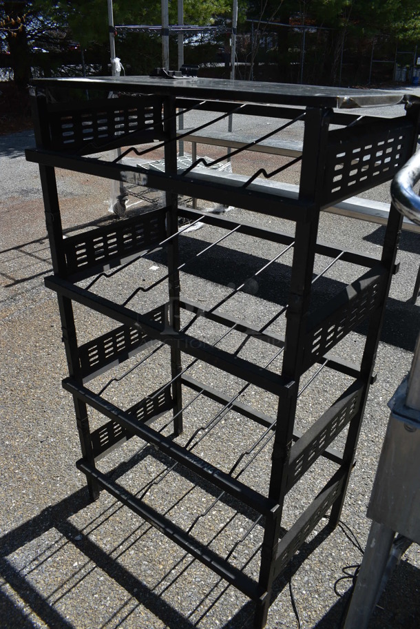 Black Metal Soda Rack. 27.5x19x50 - Image 2 of 3