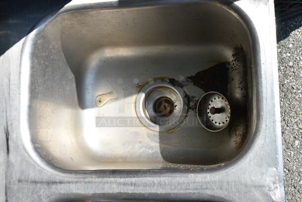 Stainless Steel 3 Bay Drop In Sink w/ Faucet and Handles. Bays 10x14x9 - Image 4 of 6