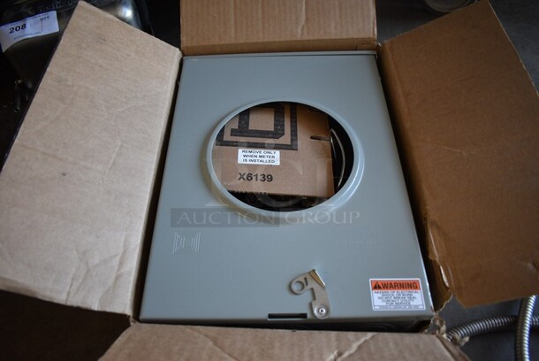 BRAND NEW IN BOX! Square D Model 200A Metal Meter Socket. 11x5x15.5. - Image 3 of 6