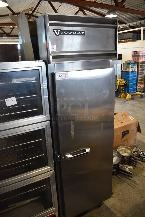 Victory HSA-1D-7-PT Stainless Steel Commercial Single Door Reach In Pass Through Cooler. 208-240 Volts, 1 Phase. 26.5x40x84 - Image 3 of 8